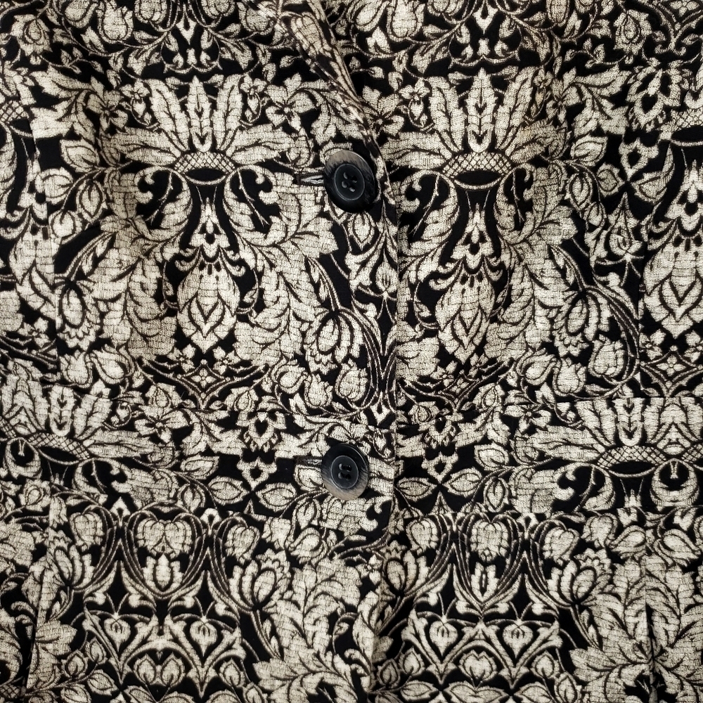 Tyler Boe tunic length Bali inspired print coat size 10 - Picture 7 of 12